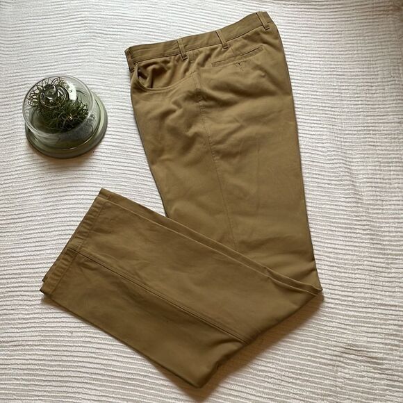 Faconnable 100% Cotton Khaki Pants - 38 - Picture 5 of 12